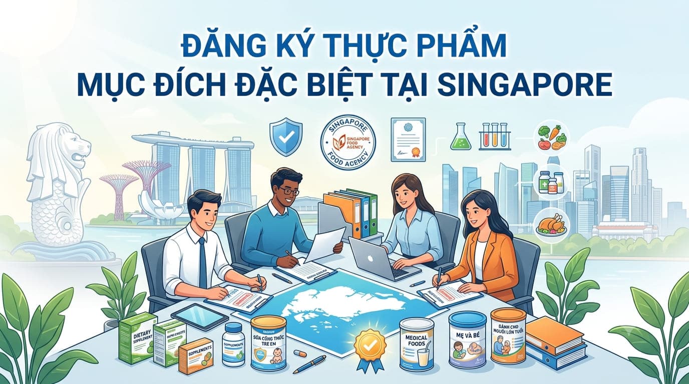 Đăng Ký Thực Phẩm Mục Đích Đặc Biệt Tại Singapore: Những Gì Chủ Thương Hiệu Cần Biết