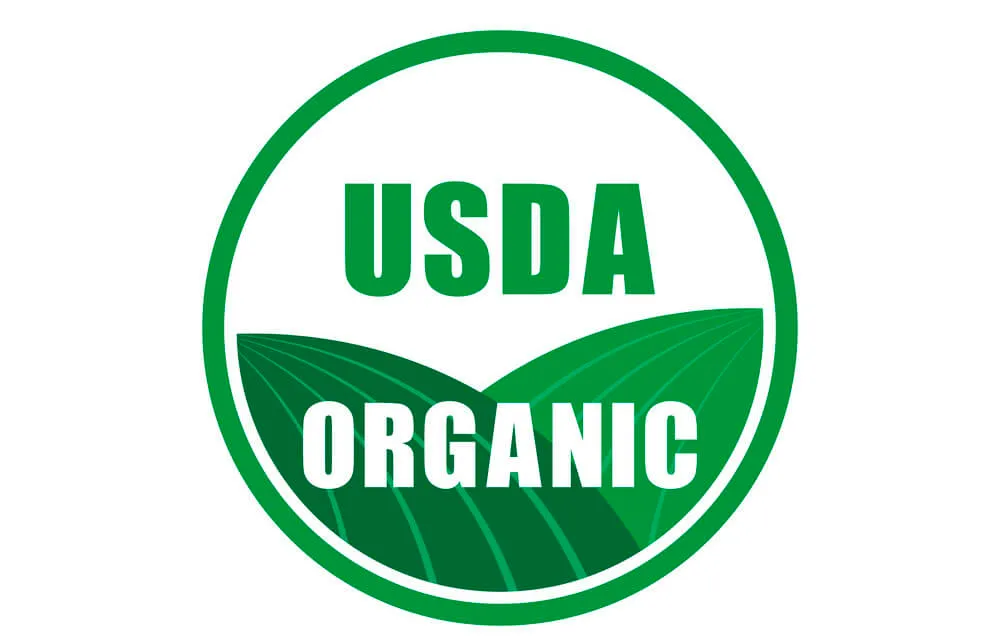 mau chung nhan usda organic