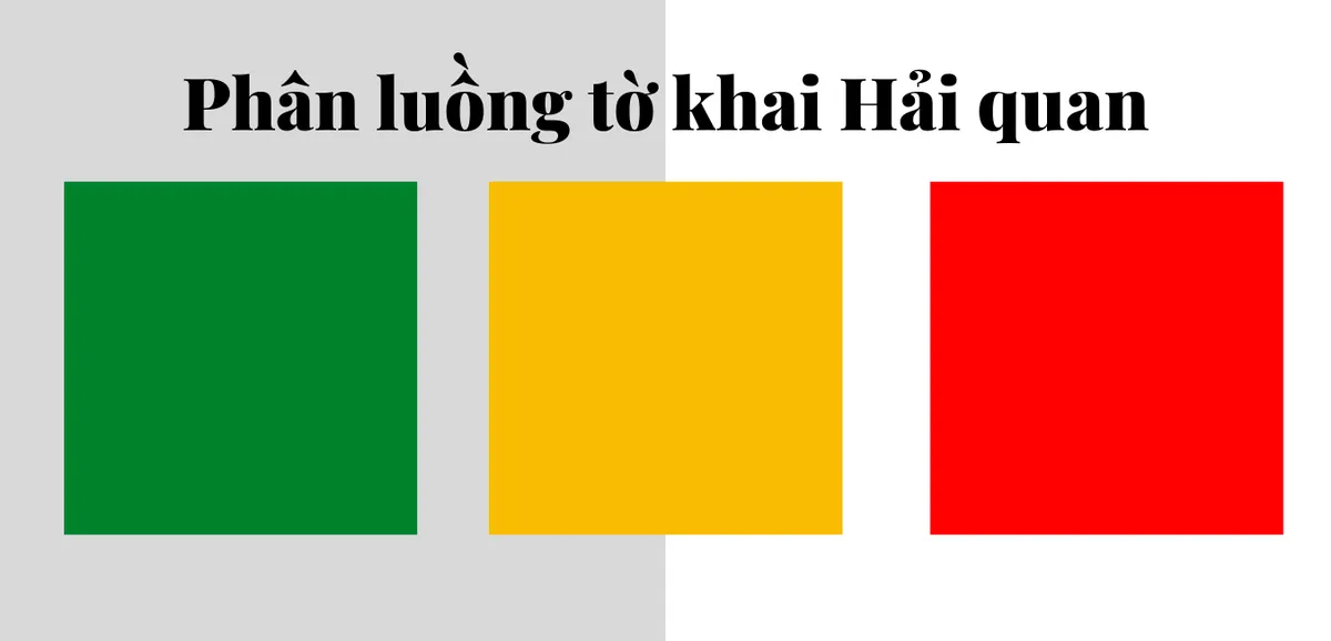 Luồng vàng trong khai báo hải quan là gì?