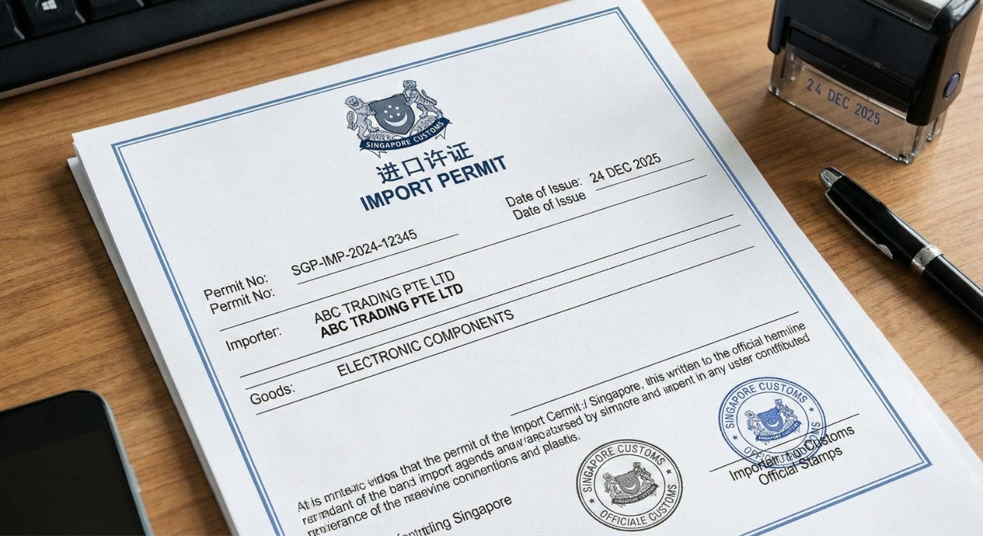 Giấy phép nhập khẩu Singapore